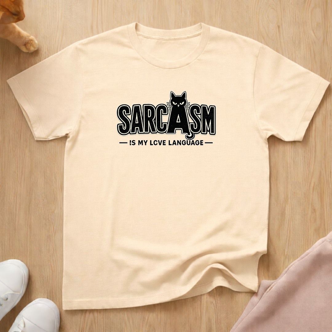 Sarcasm is my love language (dark) T-shirt