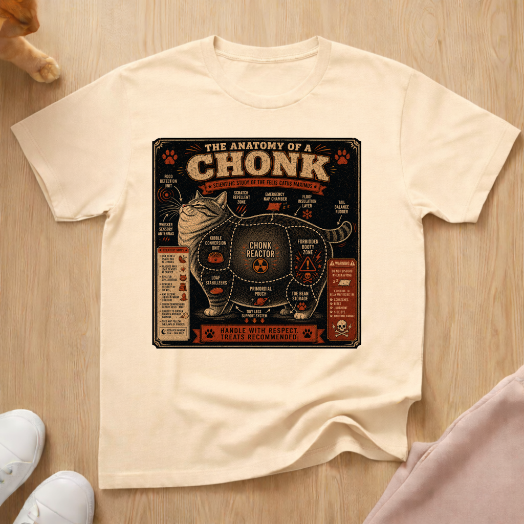 Anatomy of a chonk T-shirt