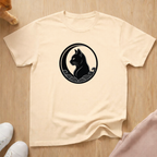 Moon cat and waves T-shirt