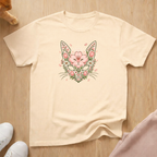 Spring floral cat T-shirt