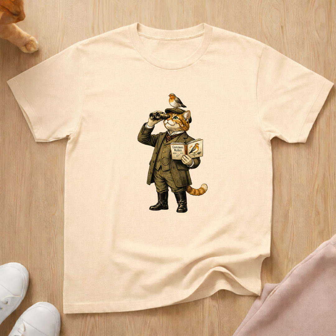 English bird watcher T-shirt