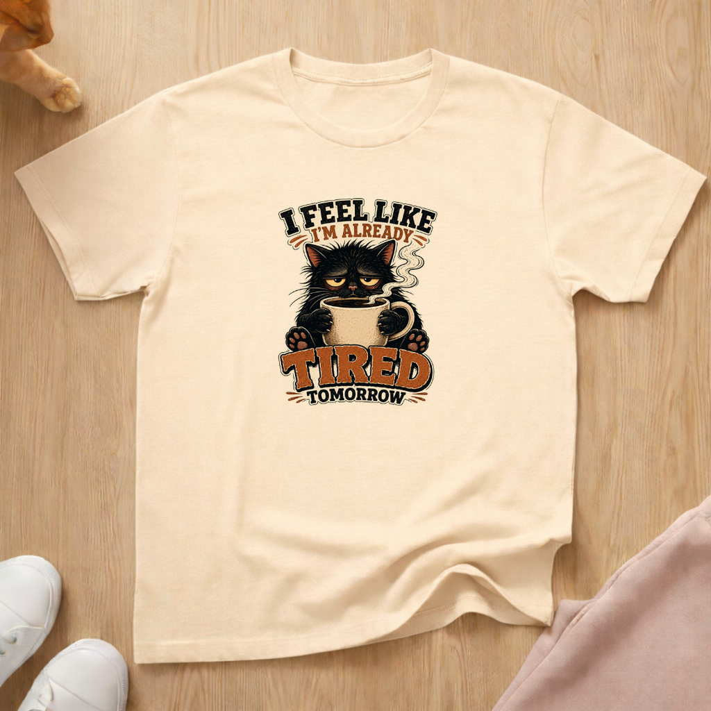 Tired tomorrow coffee T-shirt