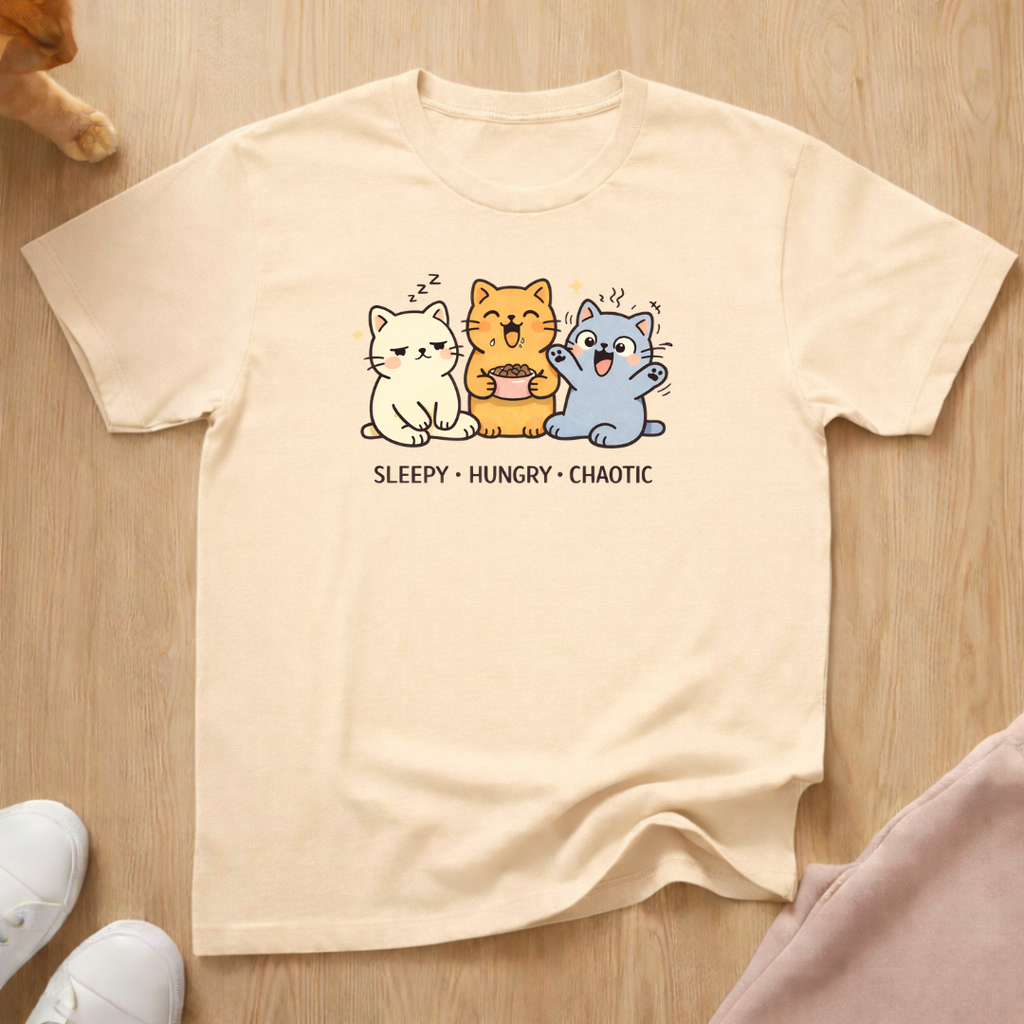 Sleepy Hungry Chaotic T-shirt