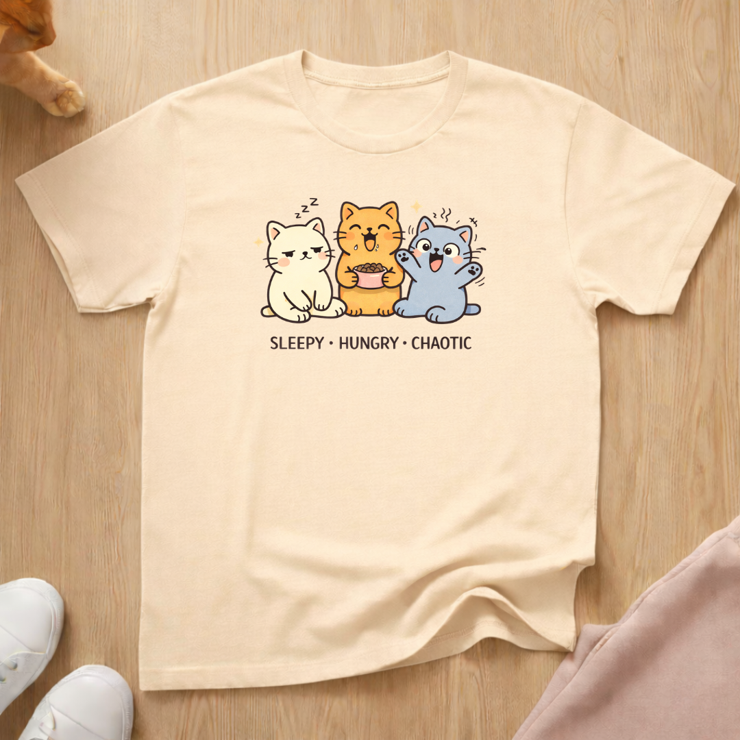 Sleepy Hungry Chaotic T-shirt