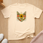 Summer floral cat T-shirt