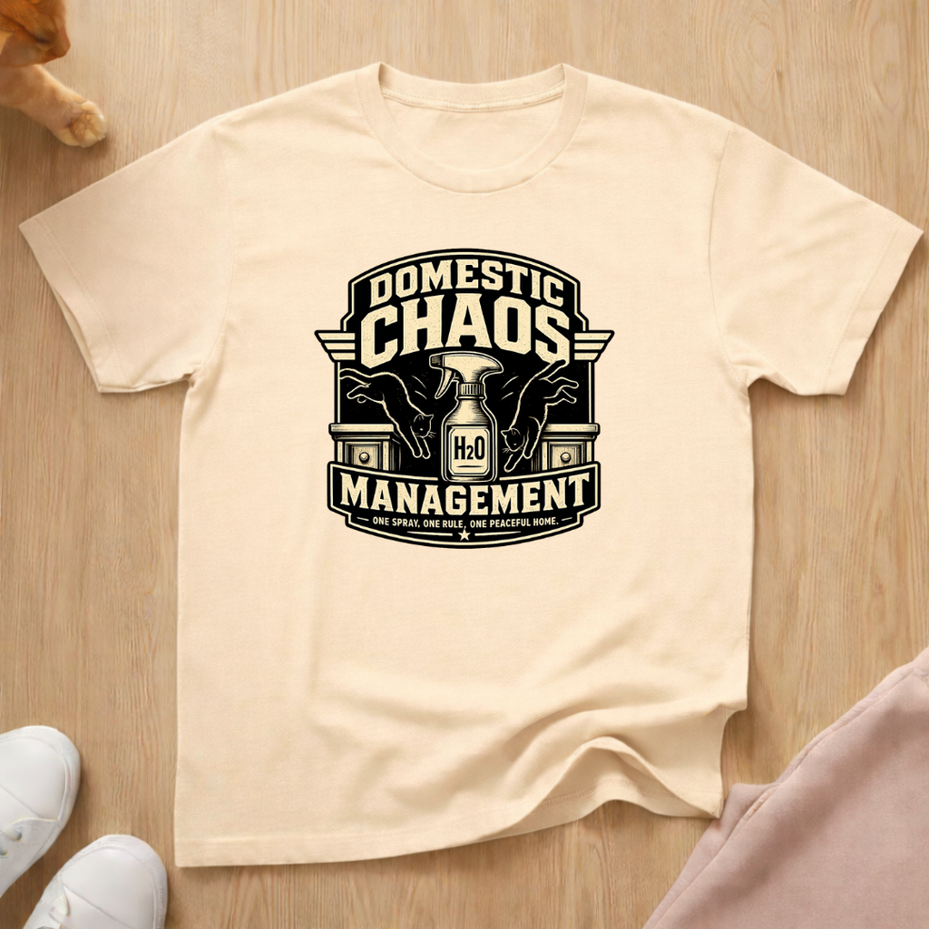 Domestic chaos management T-shirt