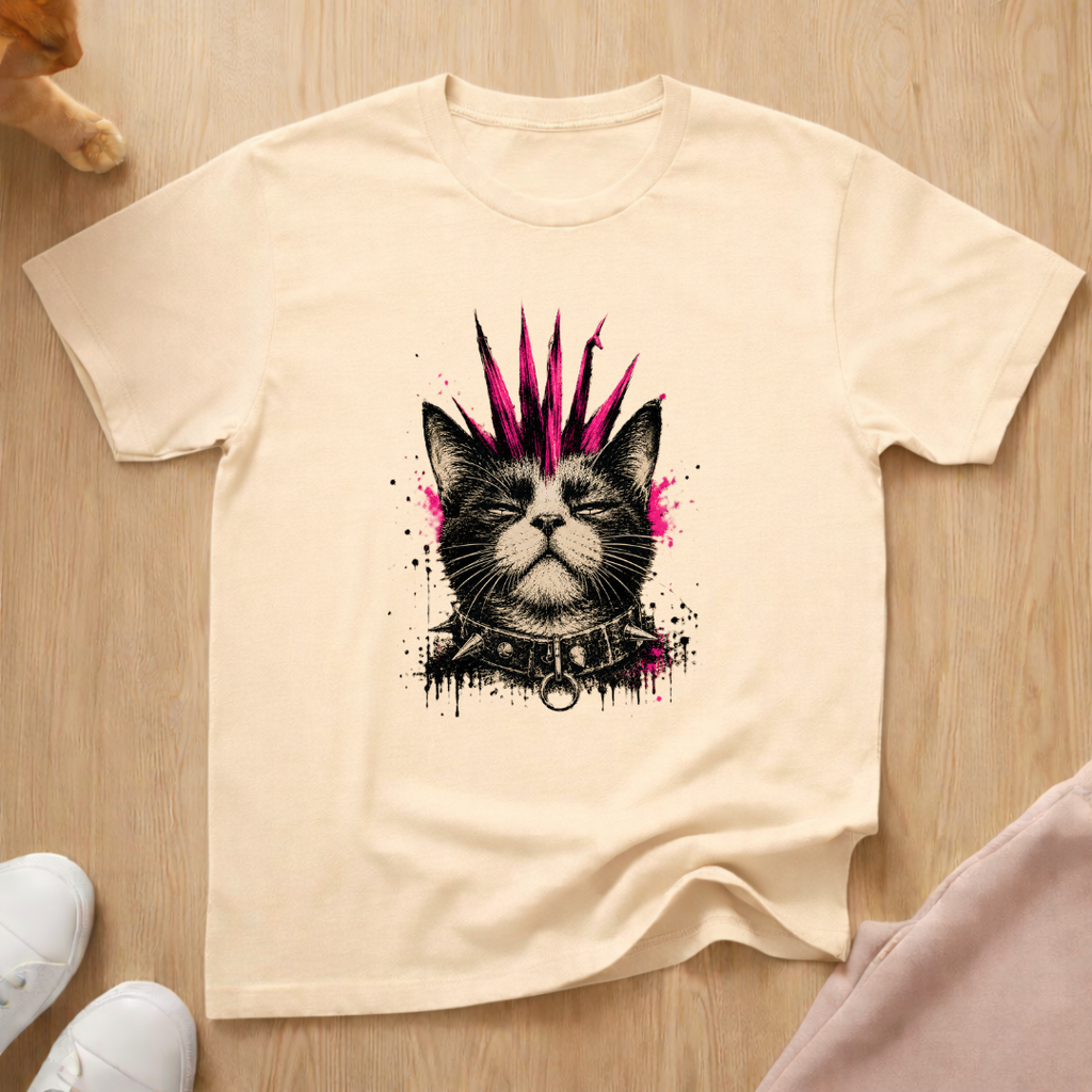 Punk cat T-shirt