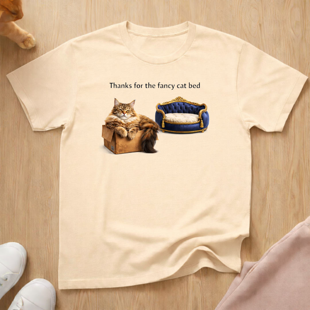 Fancy cat bed T-shirt