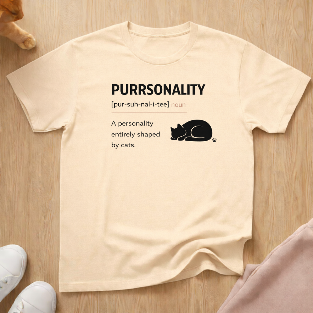 Purrsonality definition T-shirt