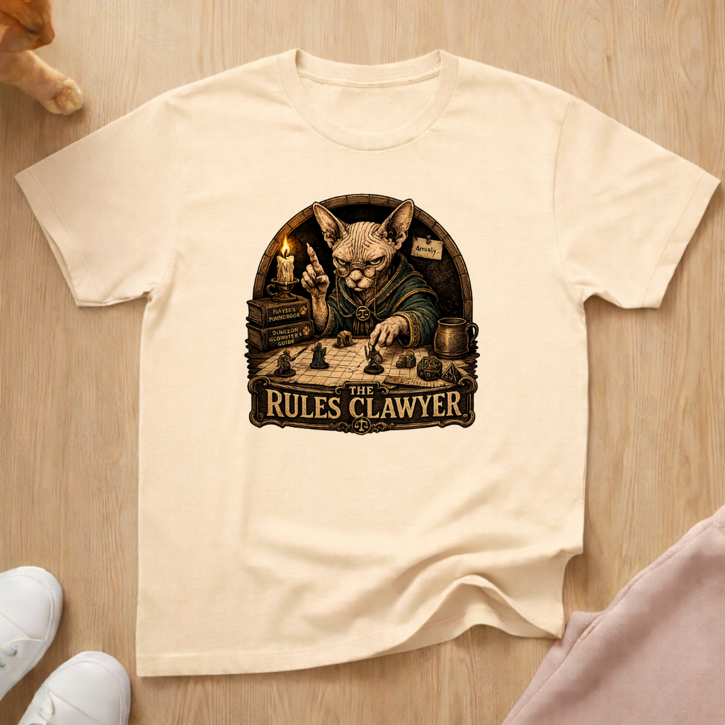 RPG player rules clawyer T-shirt