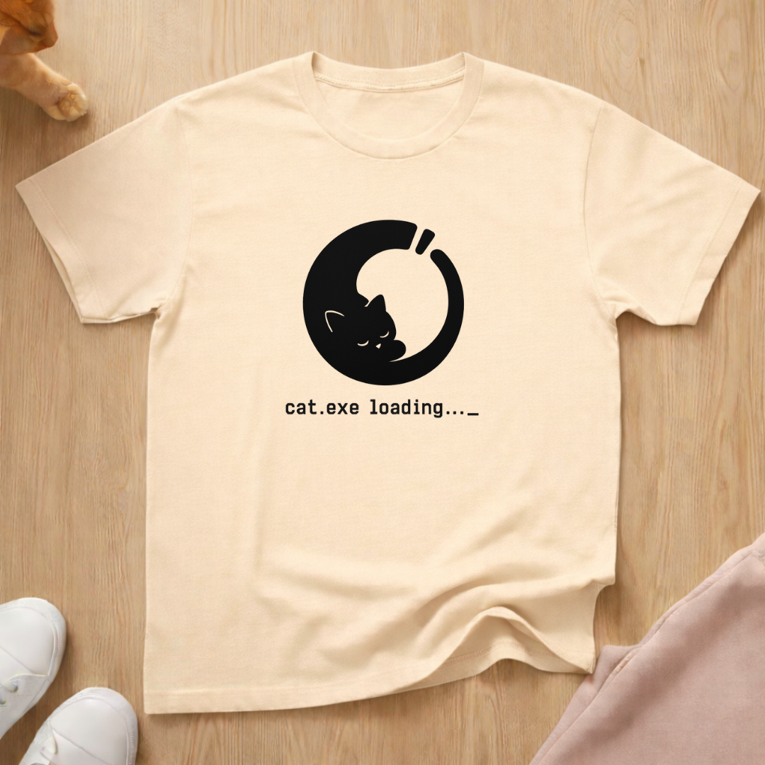 Cat loading (light) T-shirt