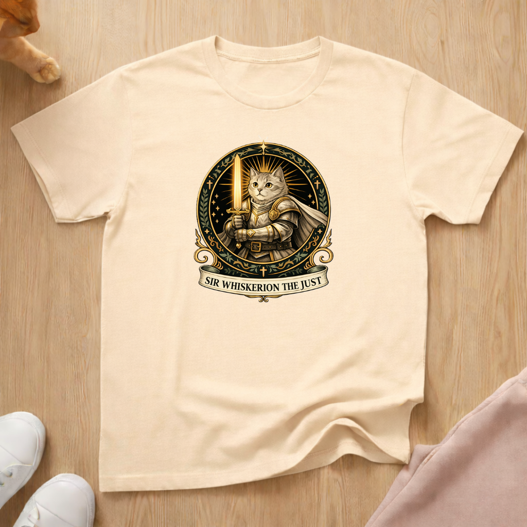 RPG Paladin "Sir Whiskerion" T-shirt