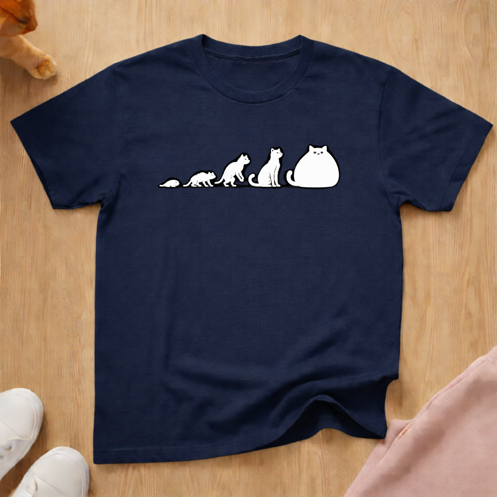 Cat evolution (White) T-shirt