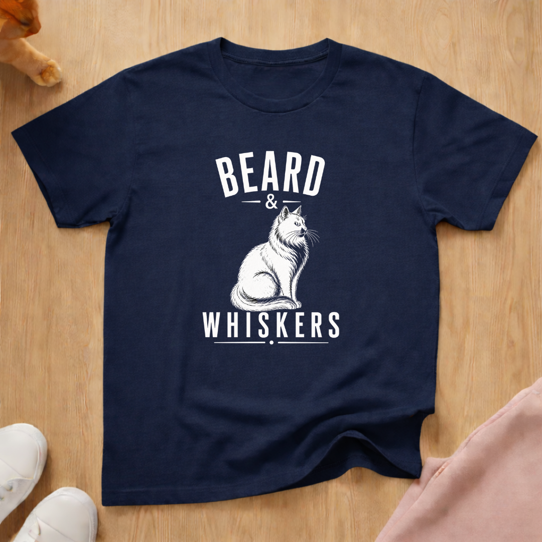 Beard & Whiskers (light) T-shirt