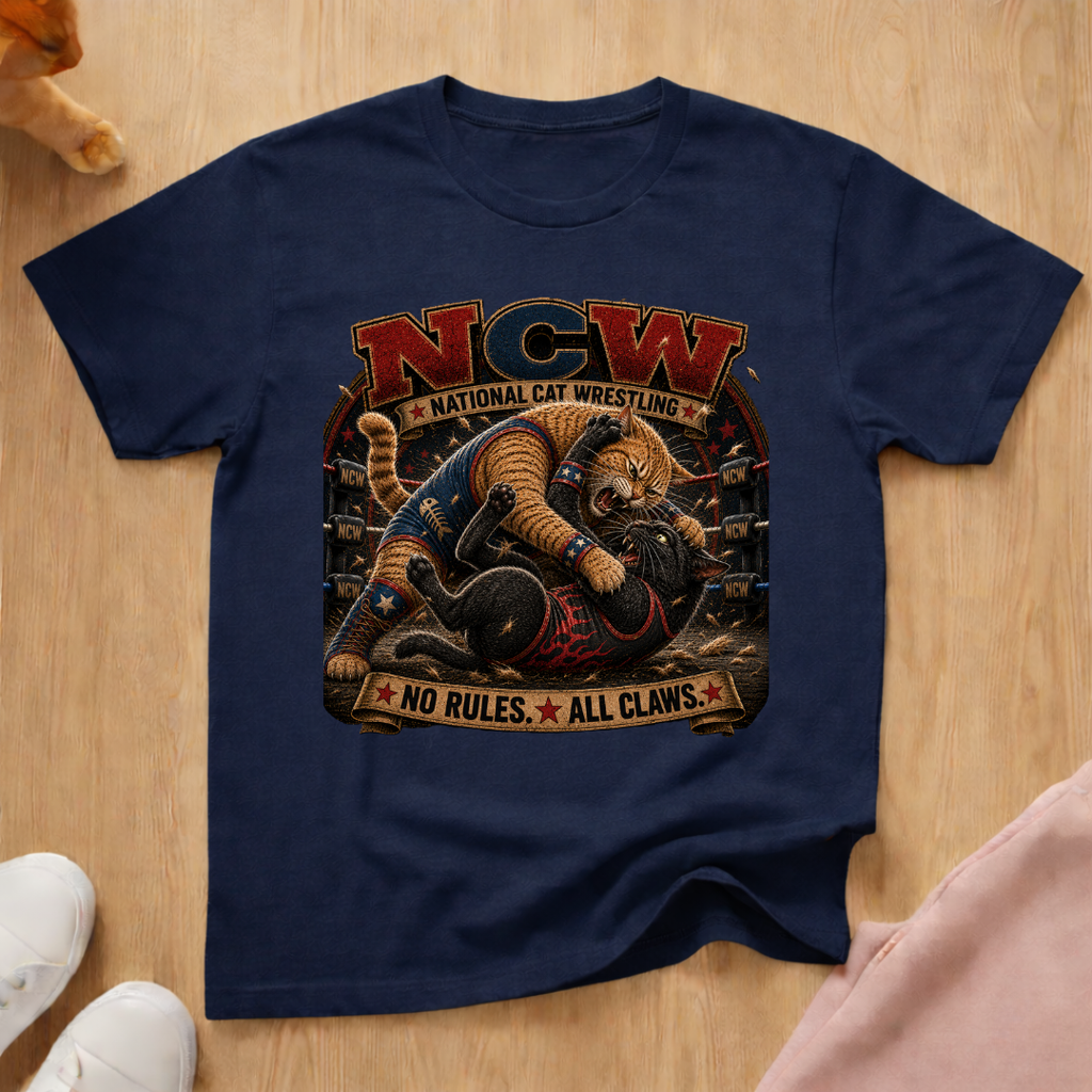 National Cat Wrestling T-shirt