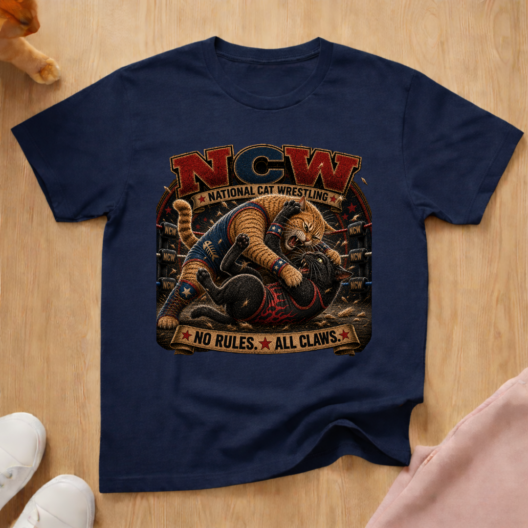 National Cat Wrestling T-shirt