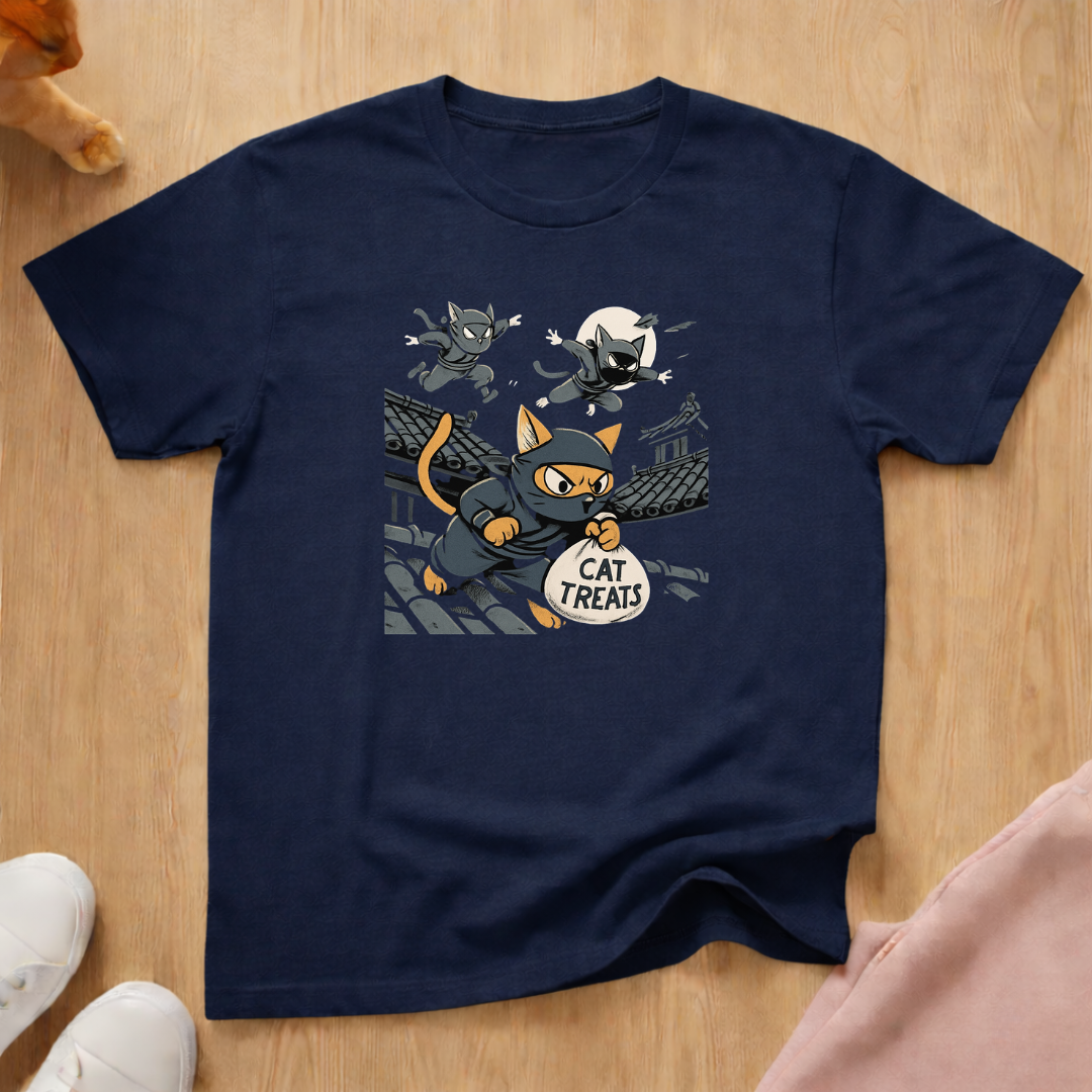 Ninja Cats cat T-shirt