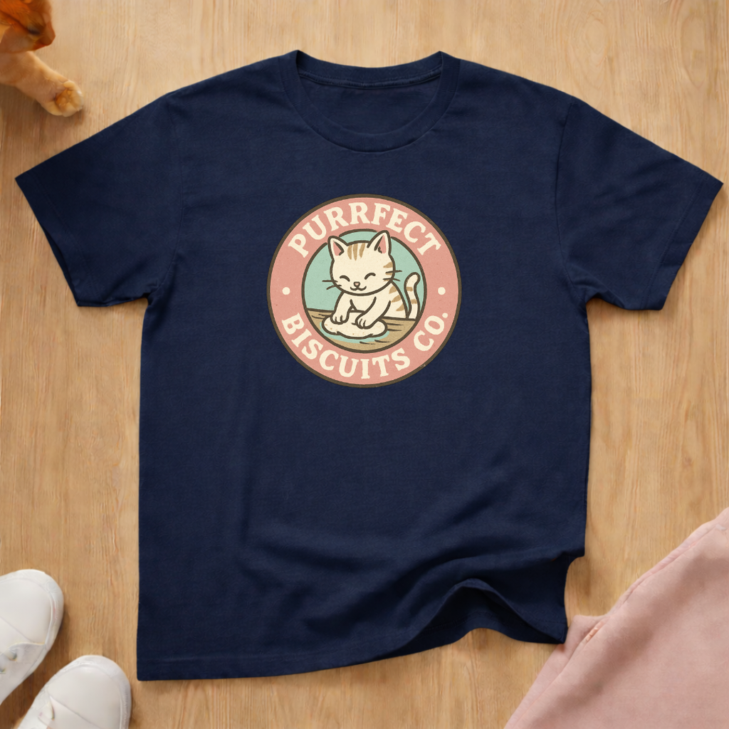 Purrfect Biscuit Company  cat T-shirt
