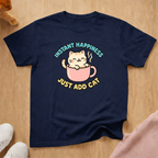 Instant happiness cat T-shirt