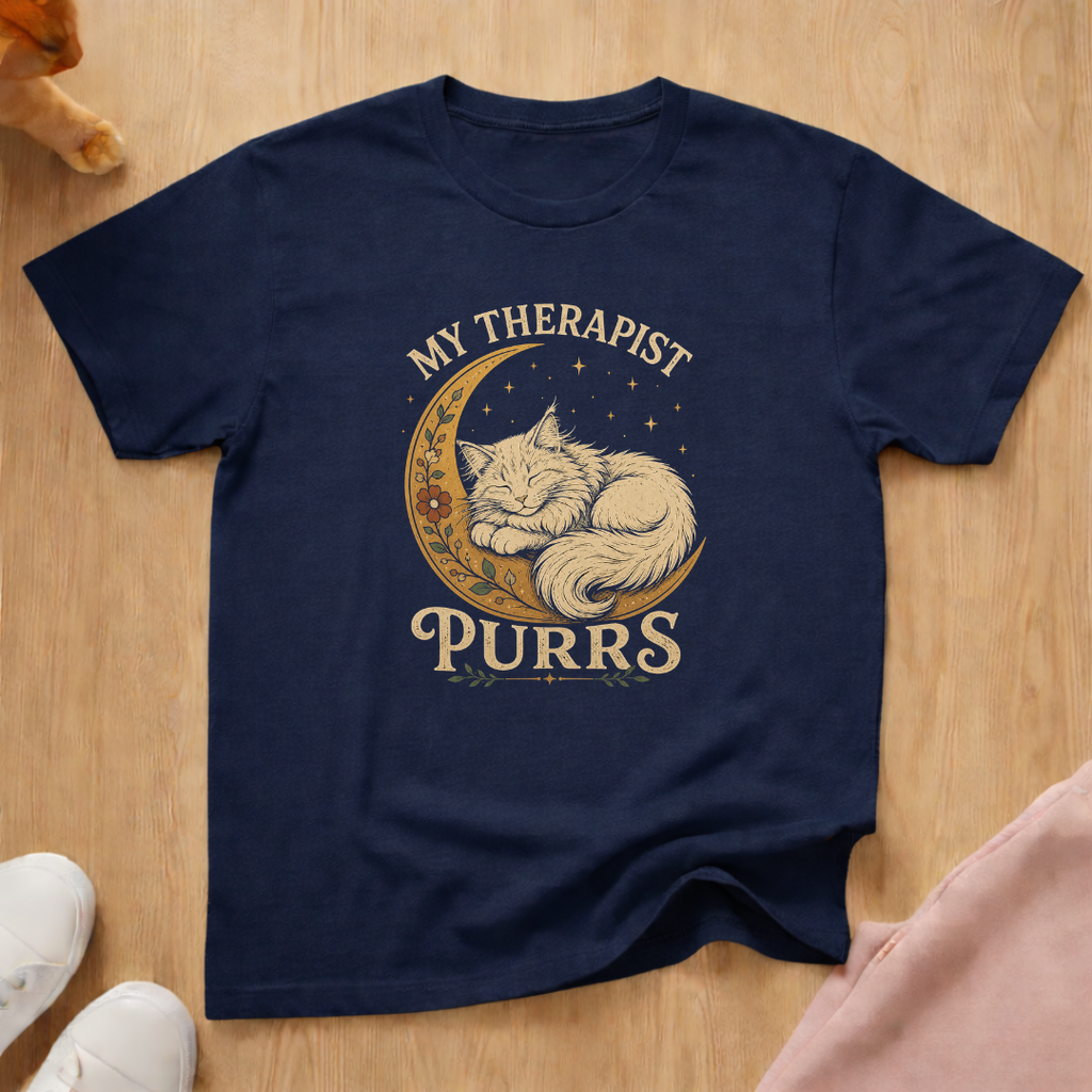 My therapist purrs (light) T-shirt