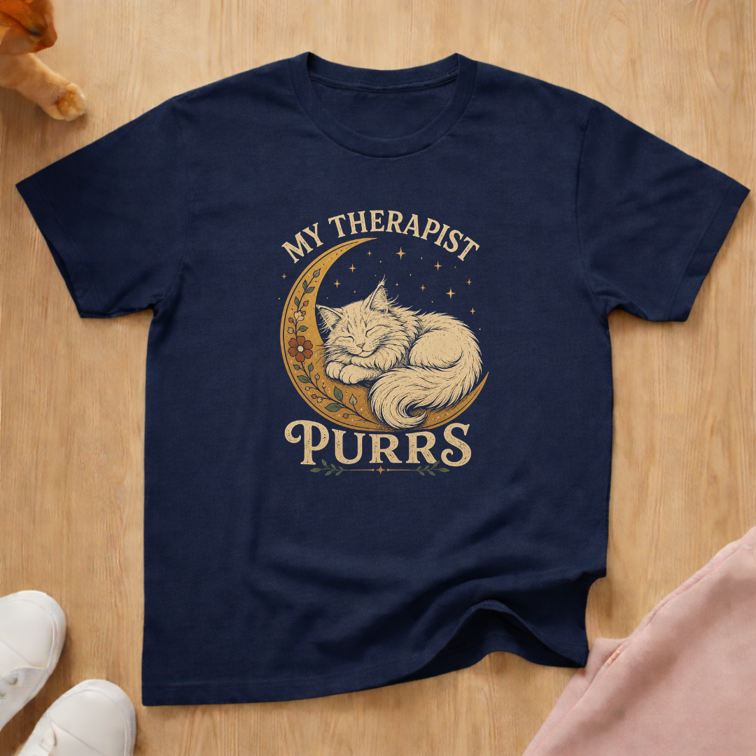My therapist purrs (light) T-shirt