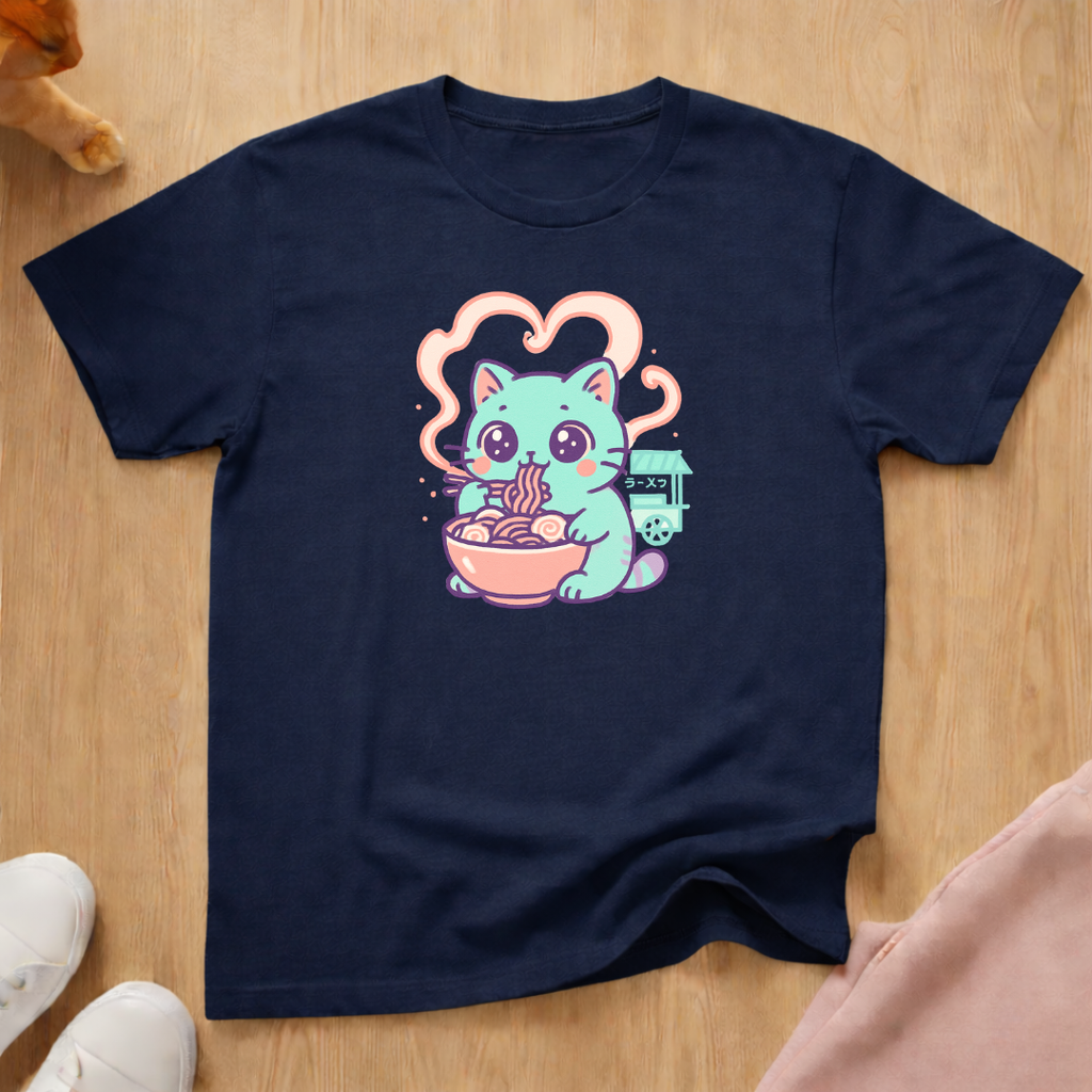 Cute cat ramen cat T-shirt