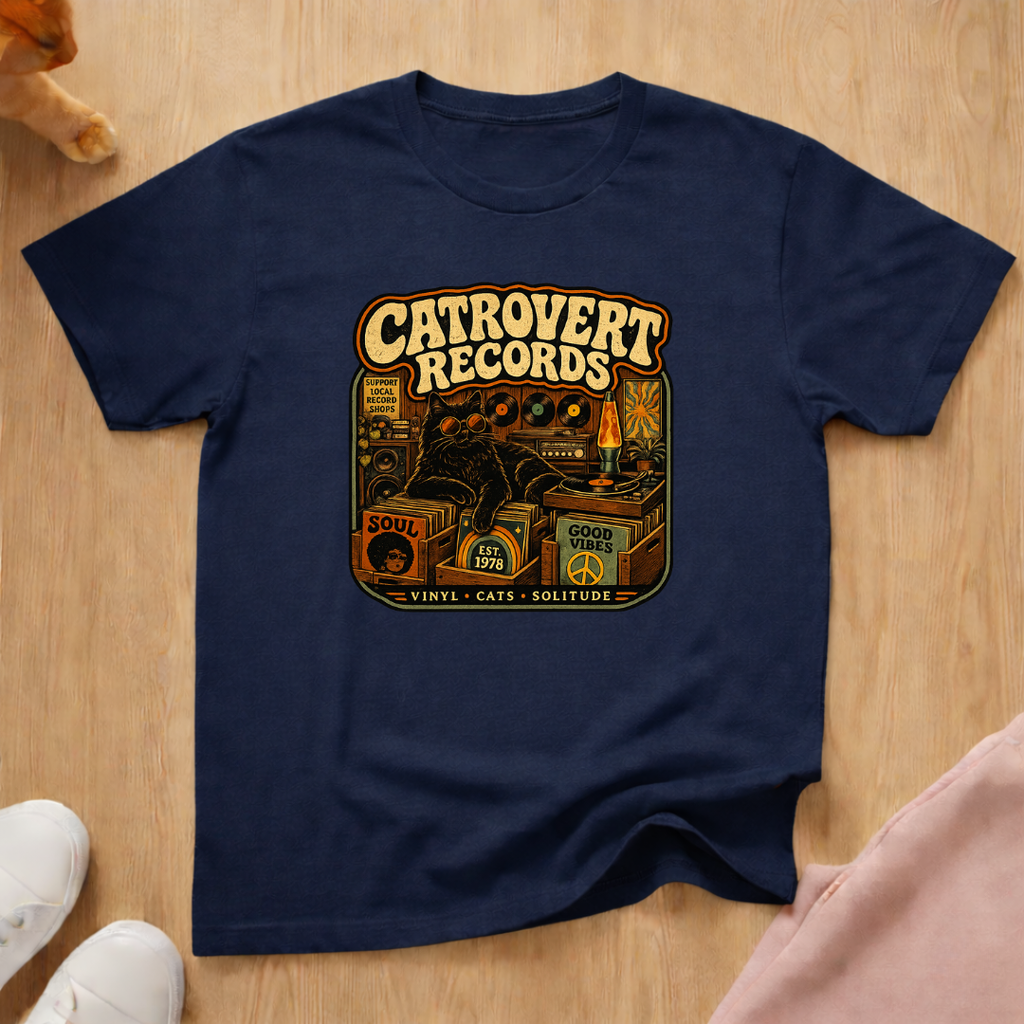 Catrovert records T-shirt