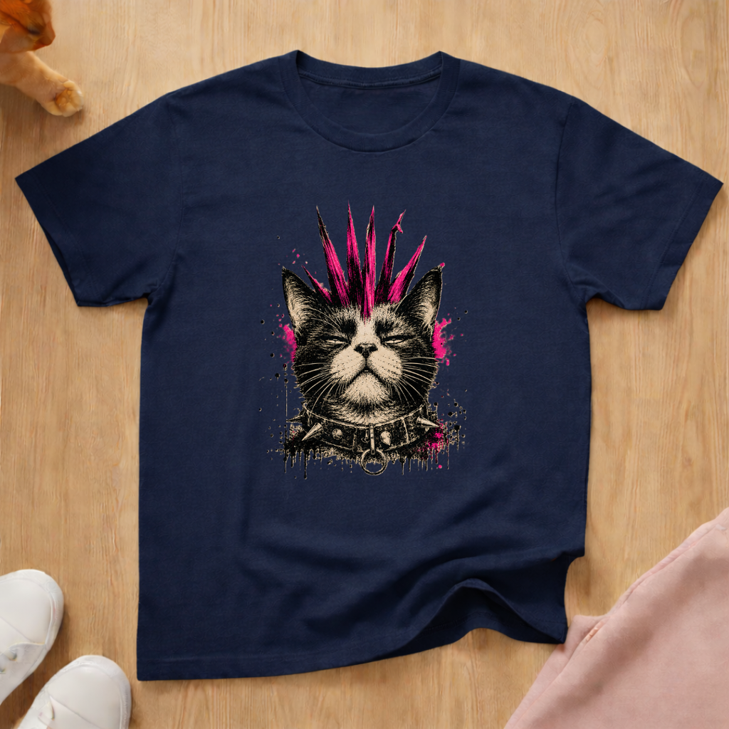 Punk cat T-shirt