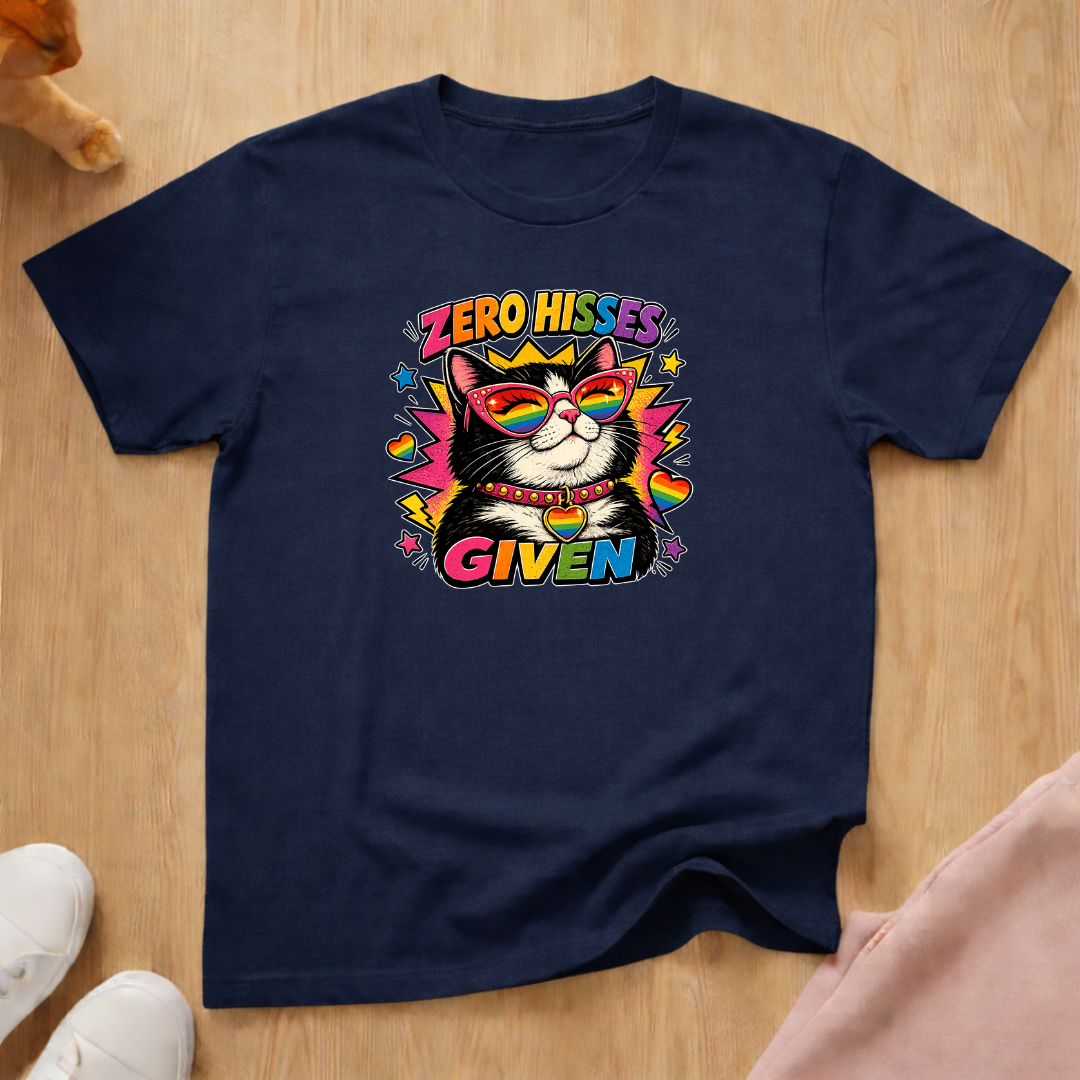 Zero hisses given T-shirt