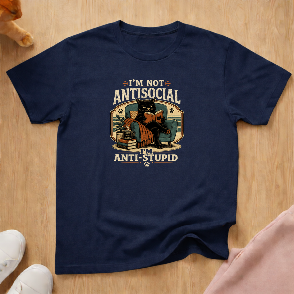 Not antisocial (light) T-shirt
