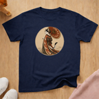 Geisha cat parasol T-shirt