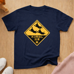 Leaping Cats Sign T-shirt