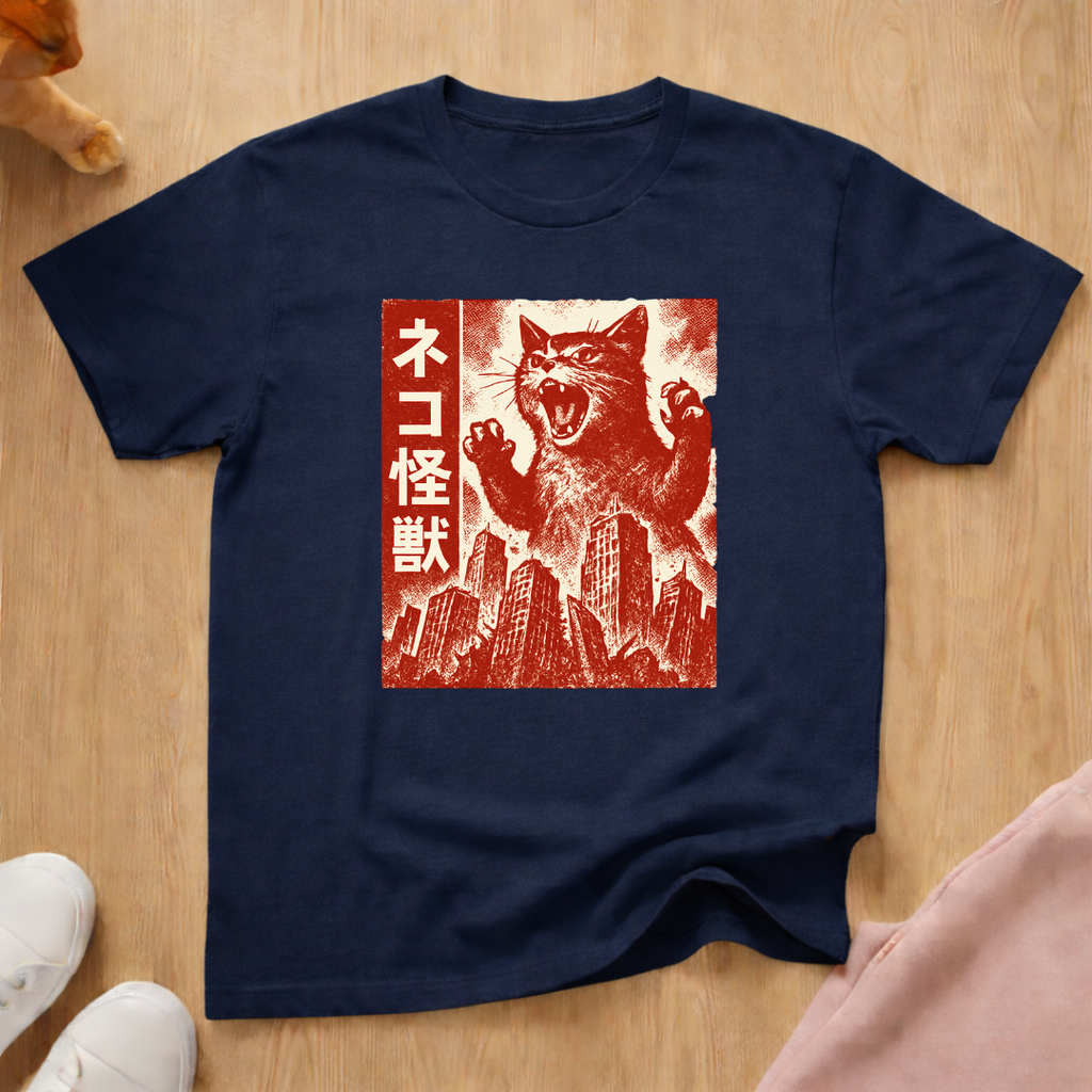 Kaiju cat 2 cat T-shirt