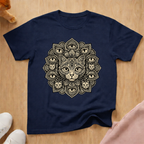Mandala cat T-shirt