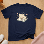 Cute cat on Book cat T-shirt
