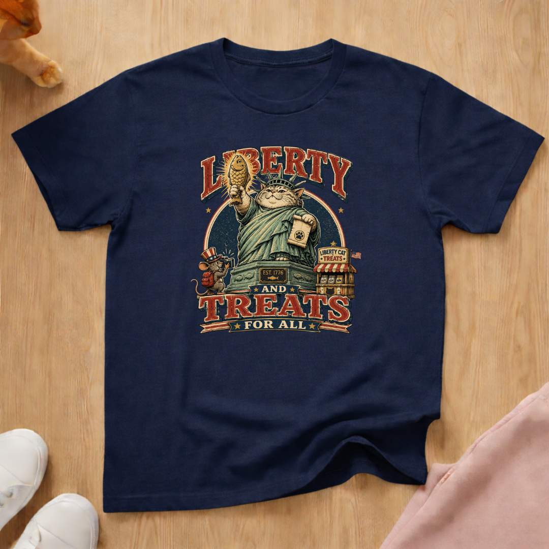 Liberty and treats T-shirt