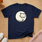 Curled Cat cat T-shirt