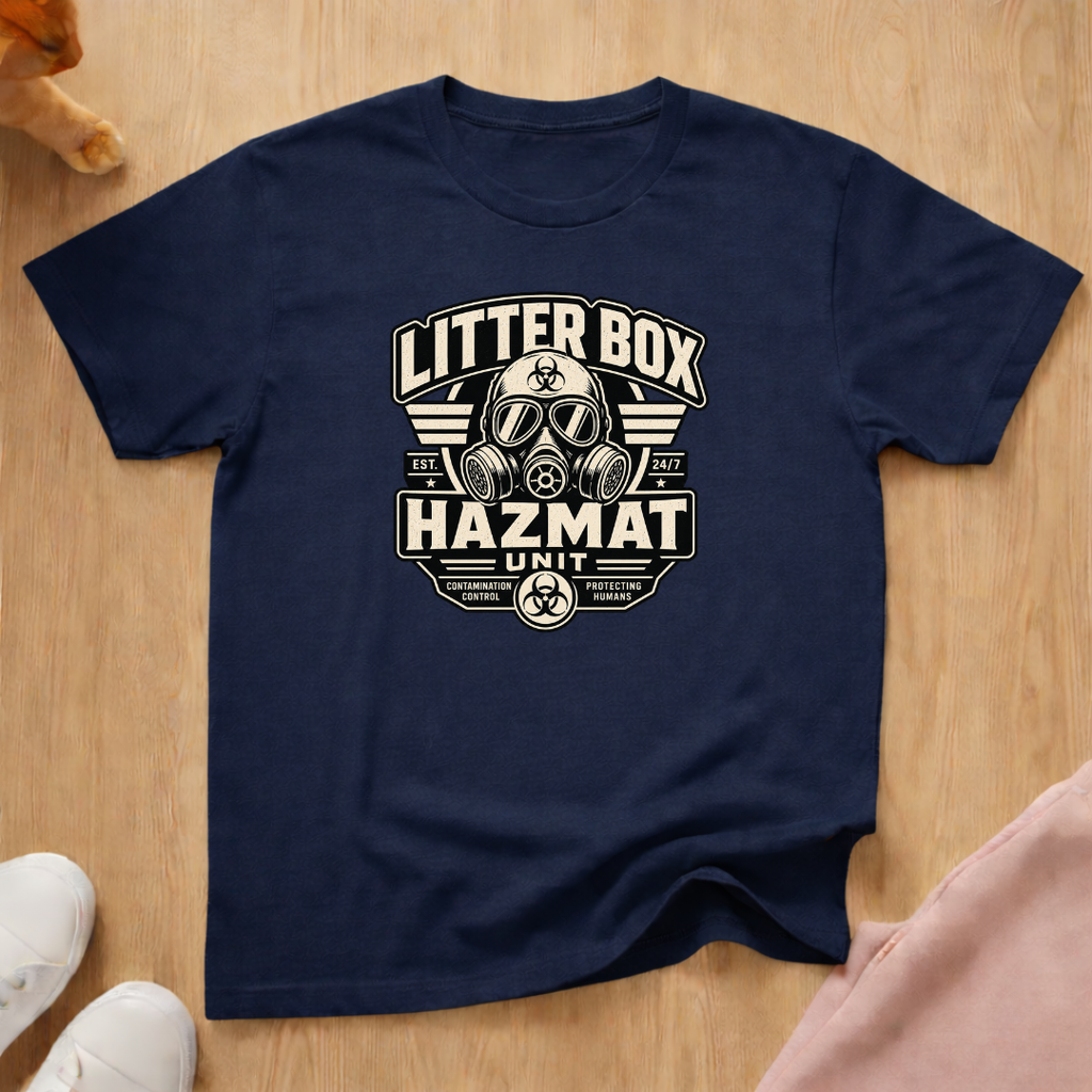 Litter box hazmat unit T-shirt