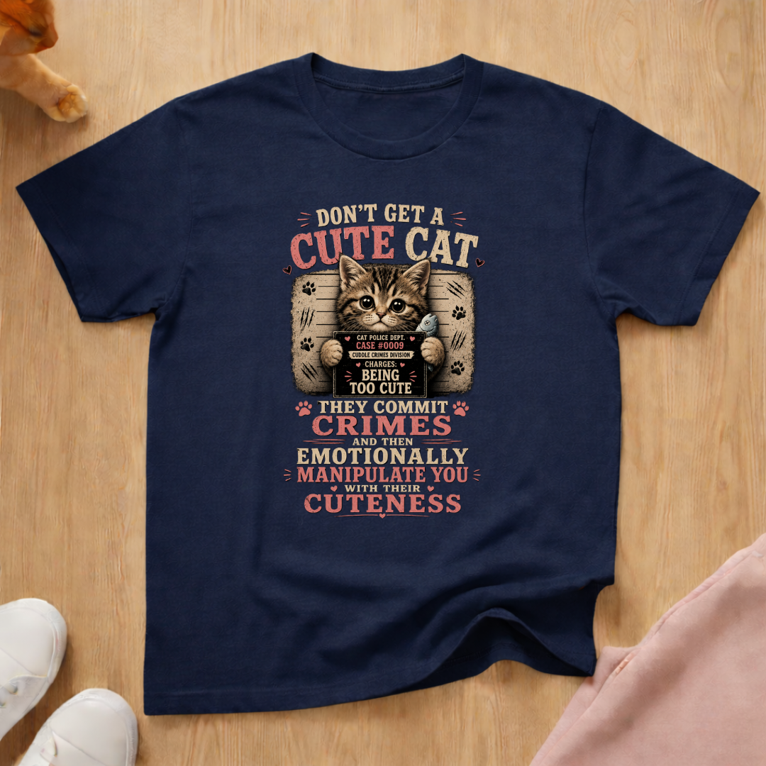 Don't get a cute cat T-shirt