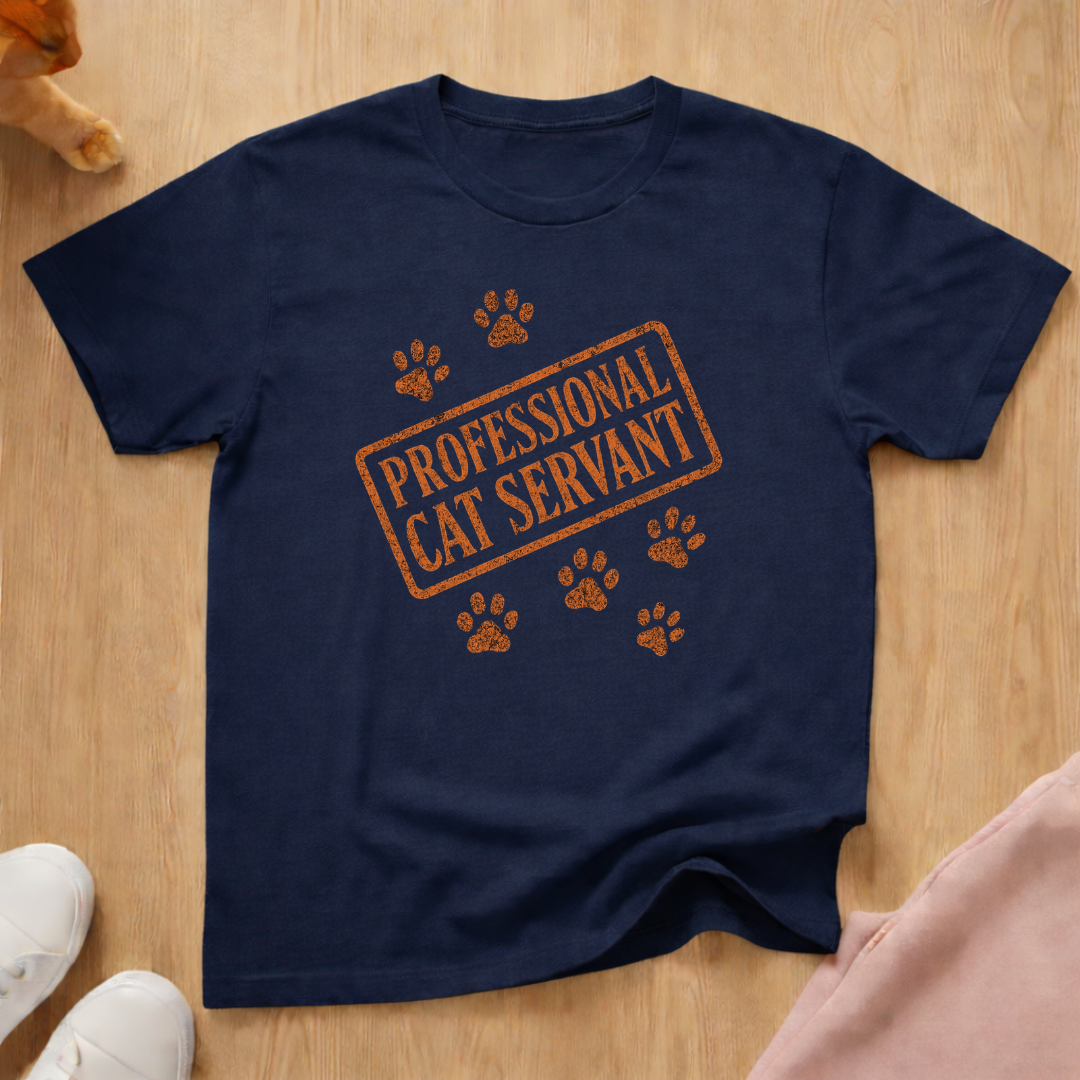 Professional cat servant T-shirt cat