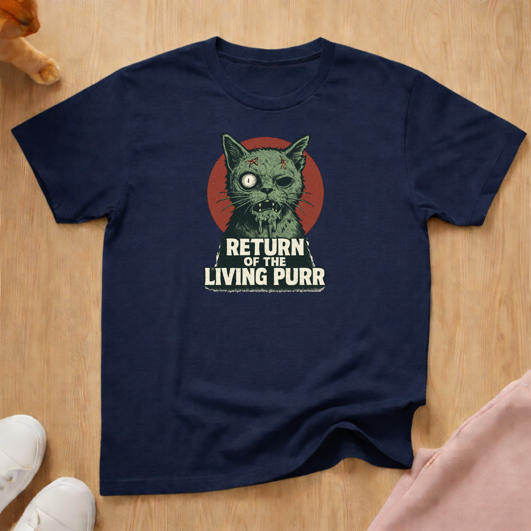 Living purr 2 cat T-shirt