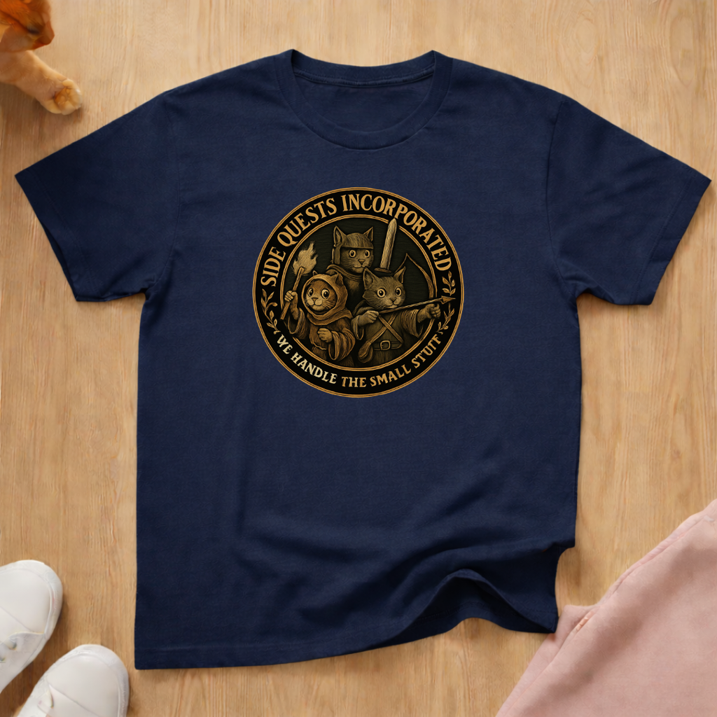 Side Quests 2 cat T-shirt