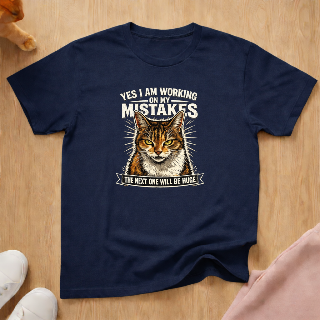 Working on my mistakes T-shirt