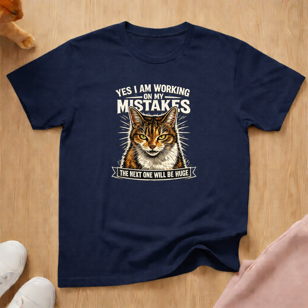 Working on my mistakes T-shirt