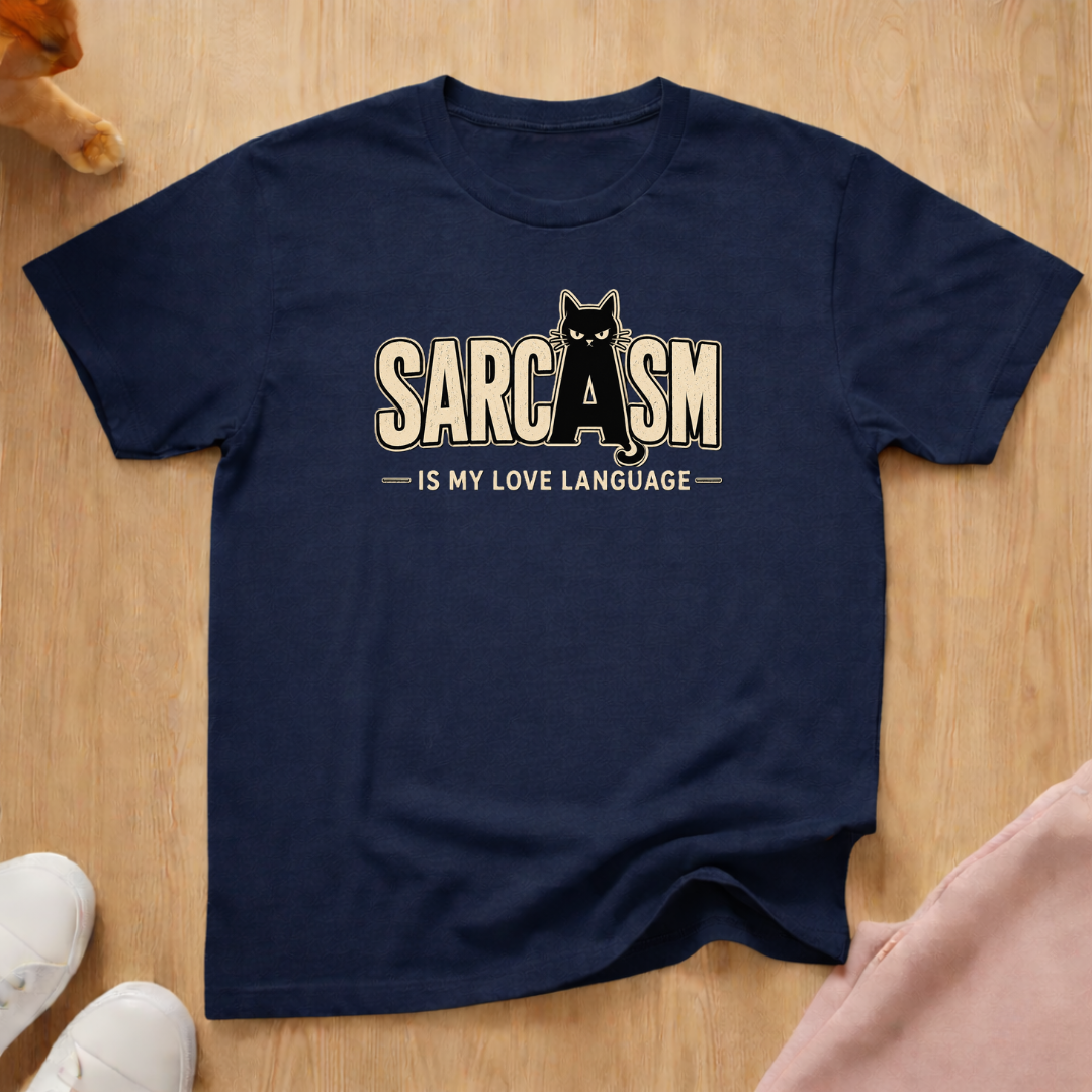 Sarcasm is my love language (light) T-shirt