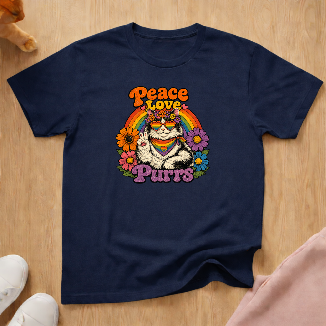Peace Love Purrs T-shirt