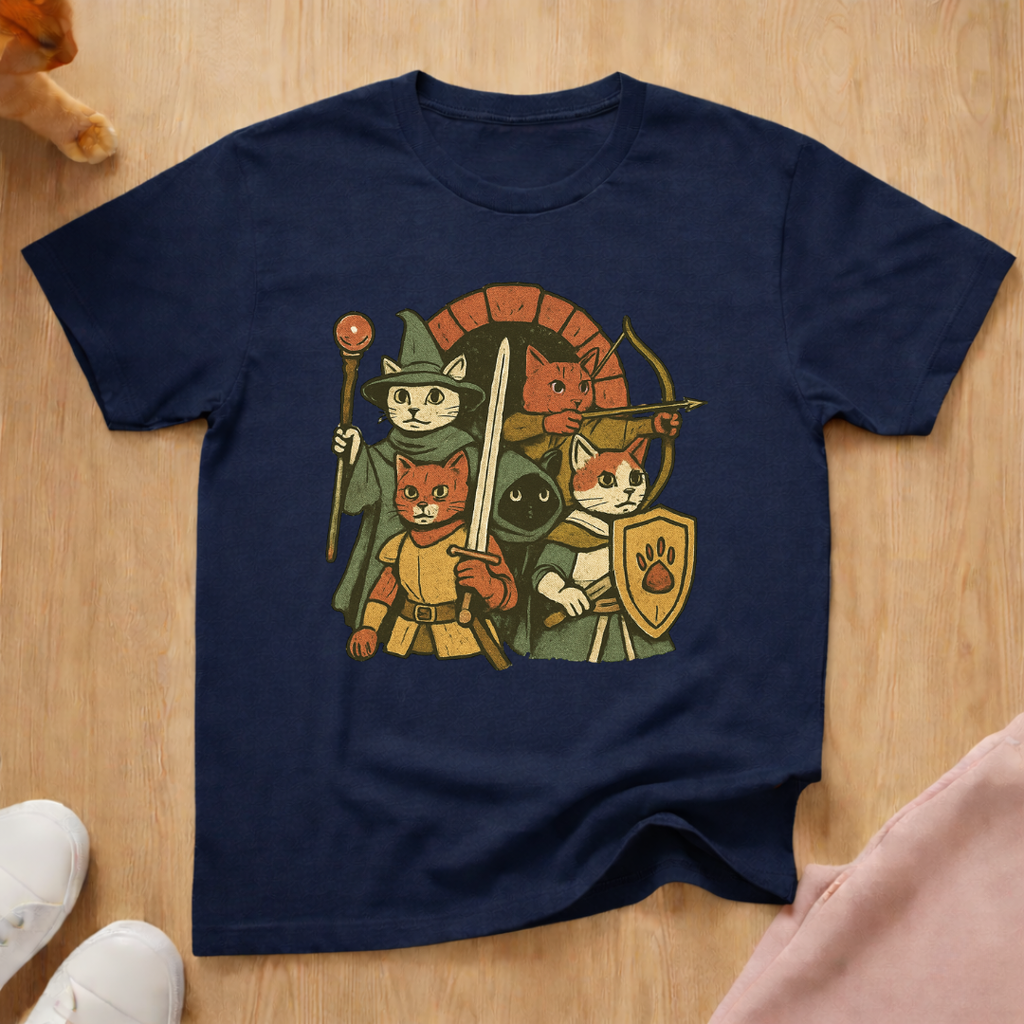 Cat DnD party cat T-shirt