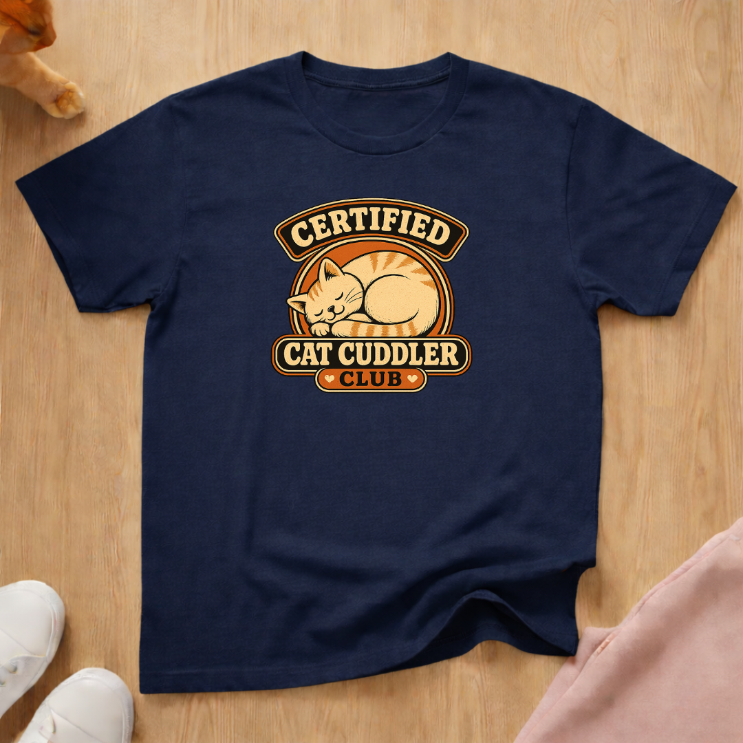 Cat cuddler club T-shirt