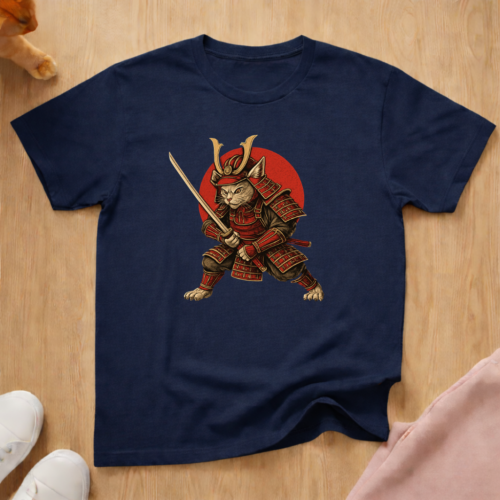 Samurai cat T-shirt