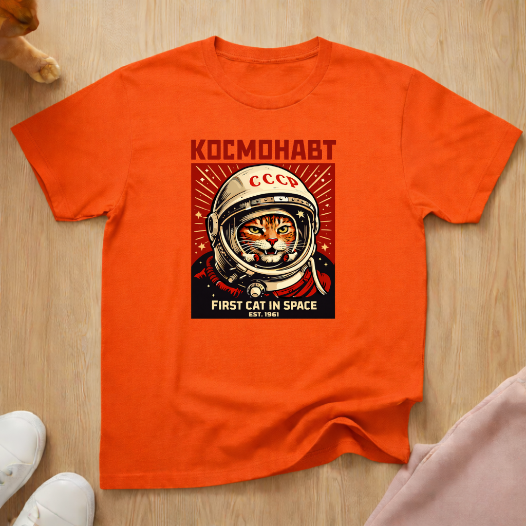 Cosmonaut cat T-shirt